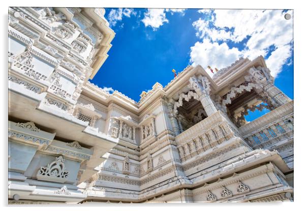 BAPS Shri Swaminarayan Mandir Hindu Temple in Toronto Acrylic by Elijah Lovkoff