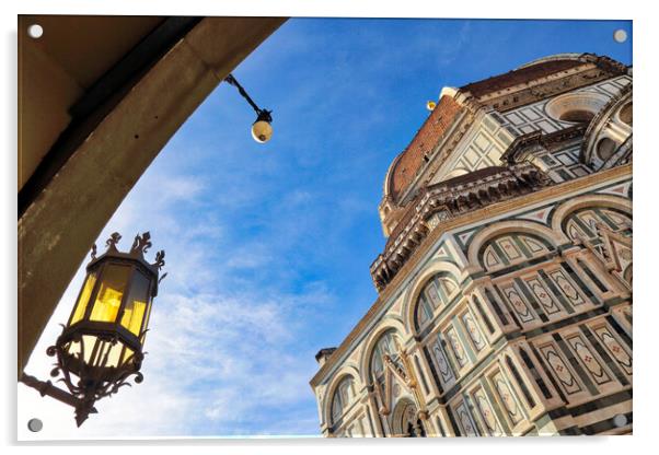 Landmark Duomo Cathedral in Florence Acrylic by Elijah Lovkoff