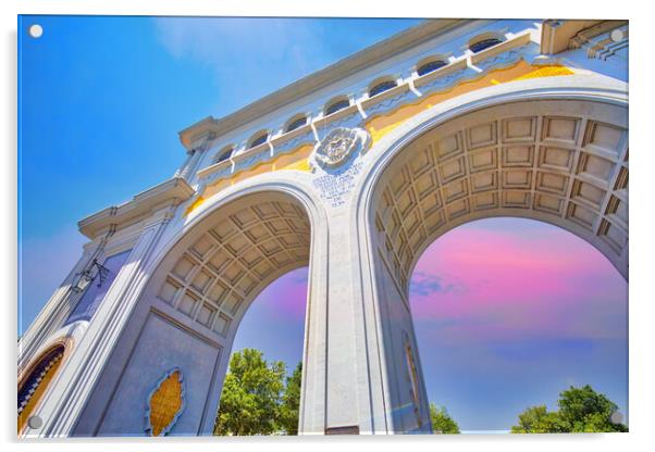 The Famous Arches of Guadalajara Acrylic by Elijah Lovkoff