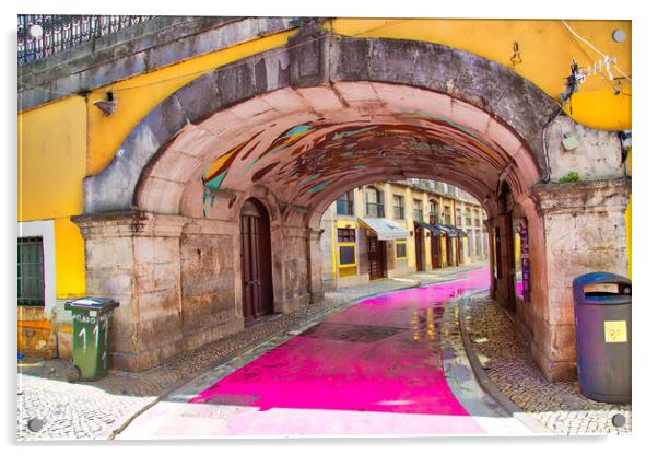  Colorful buildings of Lisbon  Acrylic by Elijah Lovkoff