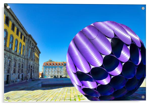 Eclipse structure in Porto in the historic center Acrylic by Elijah Lovkoff