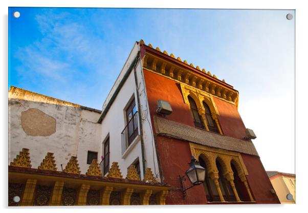 Cordoba streets on a sunny day in historic city center Acrylic by Elijah Lovkoff