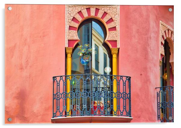 Malaga scenic old streets of historic city center Acrylic by Elijah Lovkoff
