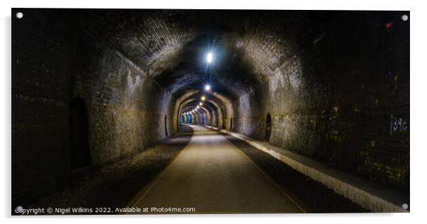 Headstone Tunnel Acrylic by Nigel Wilkins
