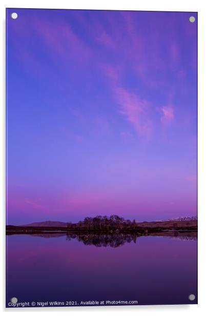 Rannoch Moor Acrylic by Nigel Wilkins