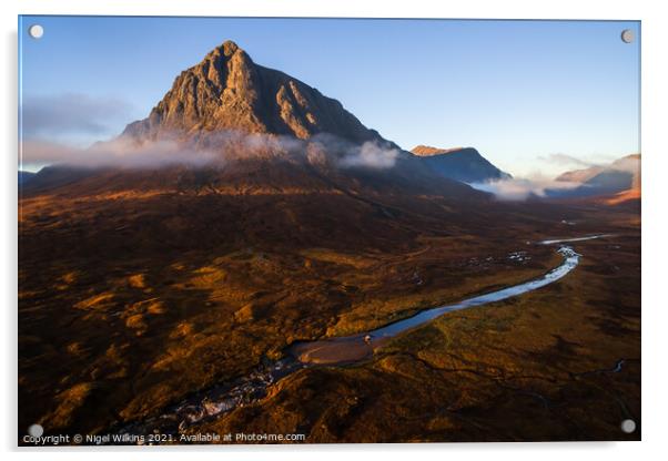 Stob Dearg, Buachaille Etive Mor Acrylic by Nigel Wilkins