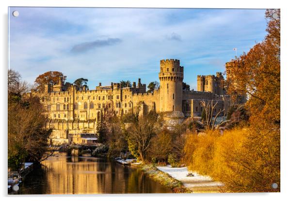Warwick Castle Acrylic by Nigel Wilkins