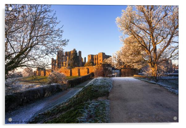 Kenilworth Castle Acrylic by Nigel Wilkins