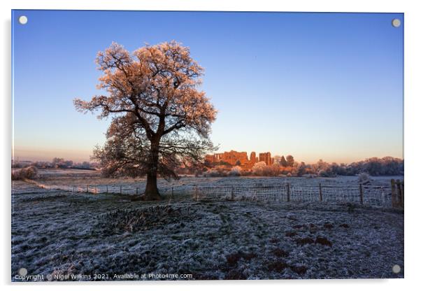 Kenilworth Castle Oak Acrylic by Nigel Wilkins