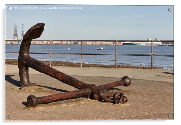 Weighing anchor Acrylic by Geoff Taylor