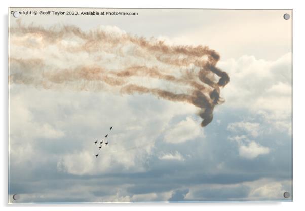 Red arrows Acrylic by Geoff Taylor