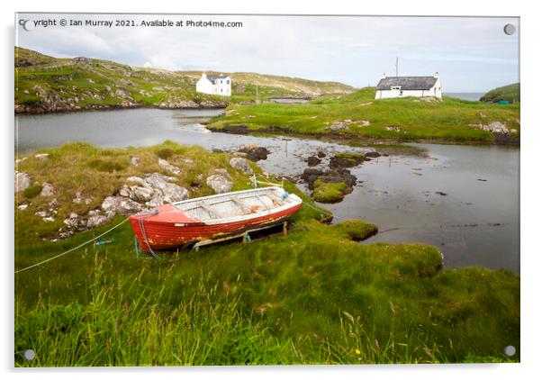 Island of Barra, Outer Hebrides, Scotland, UK Acrylic by Ian Murray