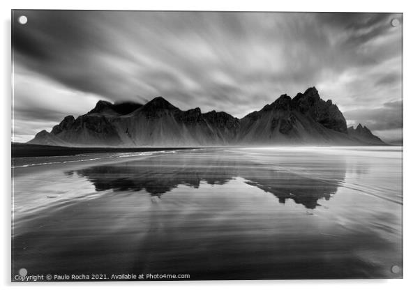 Vestrahorn - Stokksnes - Iceland Acrylic by Paulo Rocha