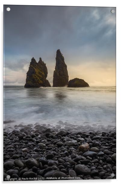 Sea stacks at Alagoa Bay, Flores Island Acrylic by Paulo Rocha