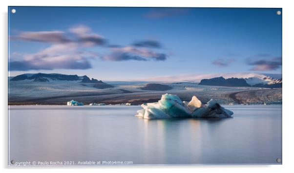 Jokulsarlon glacier lagoon Acrylic by Paulo Rocha