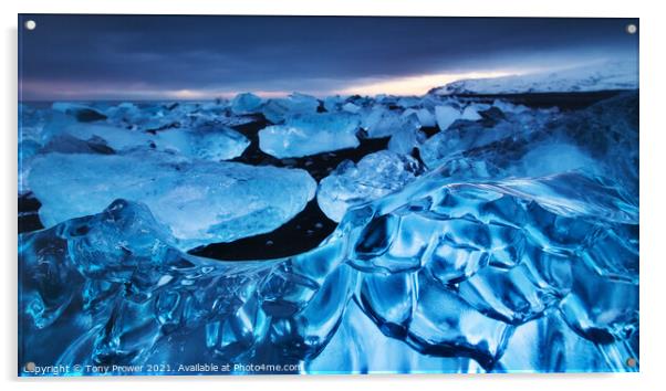 Glacier Blue Acrylic by Tony Prower