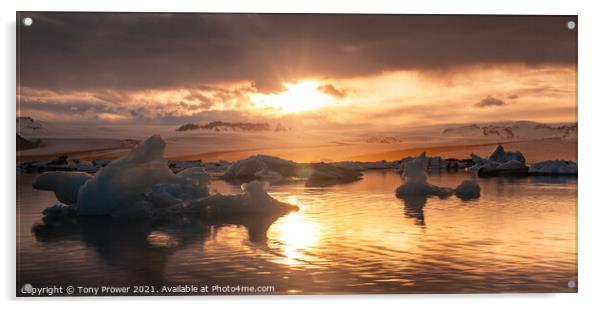 Iceberg sun Acrylic by Tony Prower