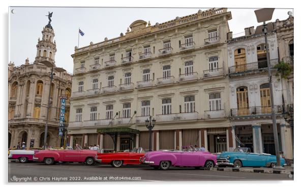 Classic Havana, Cuba Acrylic by Chris Haynes