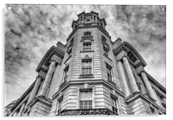 Port of Liverpool Building Acrylic by Philip Brookes