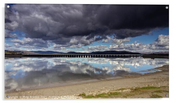 Arnside Reflections Acrylic by Philip Brookes