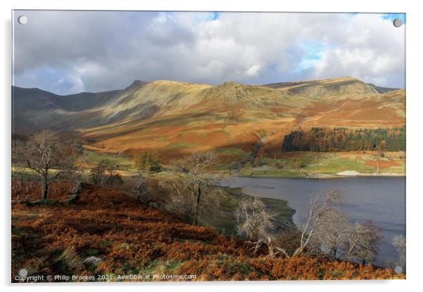 Kidsty Pike, Haweswater Acrylic by Philip Brookes