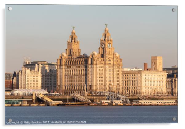 Royal Liver Building, Liverpool Acrylic by Philip Brookes