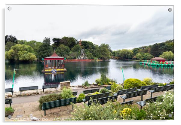 Peasholm Park, Scarborough Acrylic by Philip Brookes