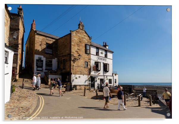 Robin Hood's Bay Acrylic by Philip Brookes