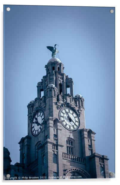 Royal Liver Building Acrylic by Philip Brookes