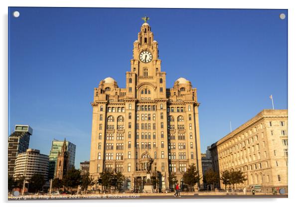 Royal Liver Building, Liverpool Acrylic by Philip Brookes