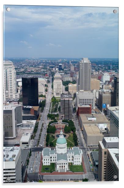 Saint Louis, Missouri, Cityscape Acrylic by Dietmar Rauscher