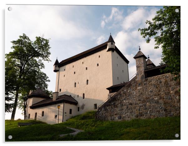 Goldegg Castle in the Pongau Region of Salzburg, Austria Acrylic by Dietmar Rauscher