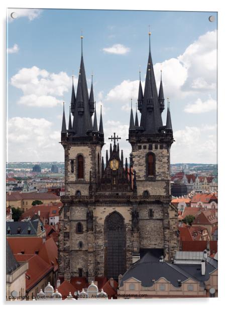 Church of Our Lady Before Tyn in Prague Acrylic by Dietmar Rauscher