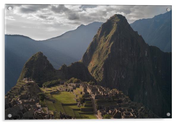Machu Picchu Ruins in Peru Acrylic by Dietmar Rauscher
