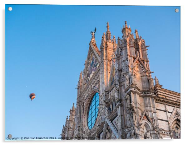 Duomo die Siena Cathedral West Facade Acrylic by Dietmar Rauscher