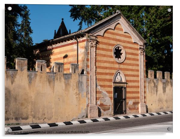 Villa Albertini Chapel in Garda Acrylic by Dietmar Rauscher