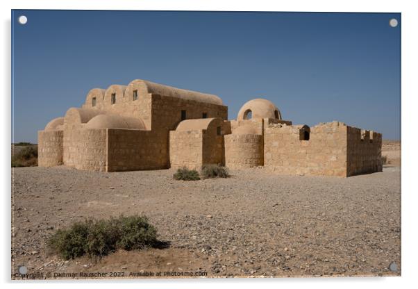 Quasayr Amra Desert Castle in Jordan  Acrylic by Dietmar Rauscher