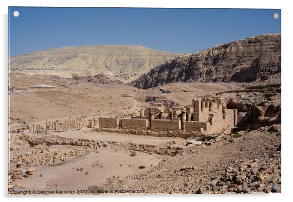 Great Temple at Petra, Jordan Acrylic by Dietmar Rauscher