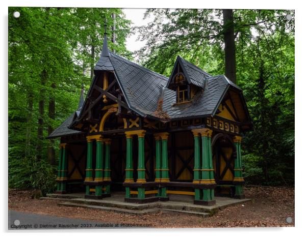 Pavilion at the Chapel by the Picture or Altan u Obrazu in Karlo Acrylic by Dietmar Rauscher