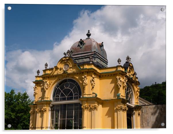 Spa Colonnade in Marianske Lazne, Bohemia Acrylic by Dietmar Rauscher