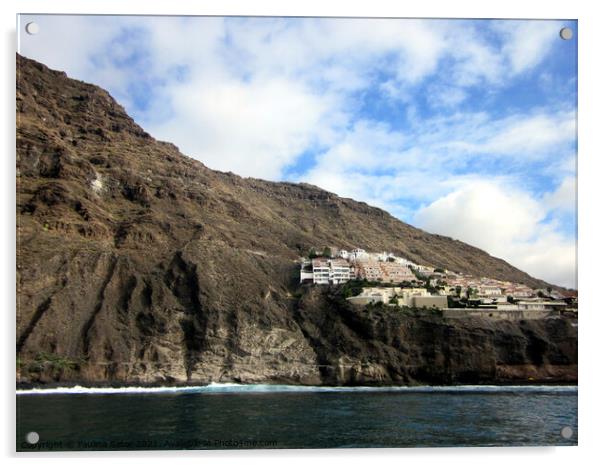 Cliffs of the Giants, Tenerife Acrylic by Paulina Sator