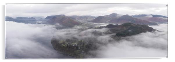 Newlands Valley and Catbells on a winters morning Acrylic by Sonny Ryse