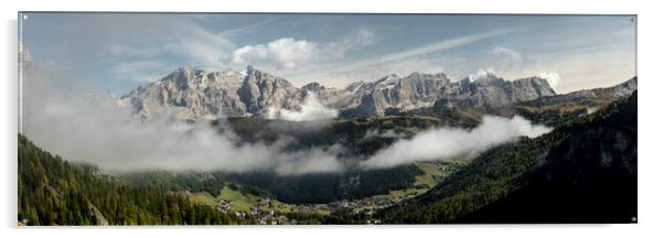 Gardena Pass Dolomites Italy Acrylic by Sonny Ryse