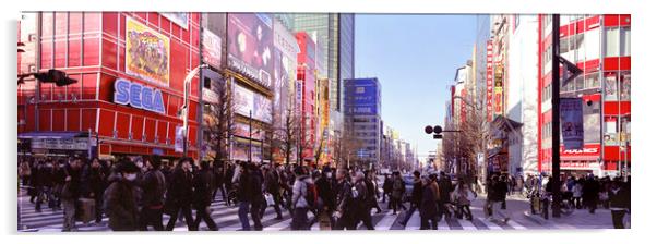 Tokyo Pedestrian Crossing Japan Acrylic by Sonny Ryse