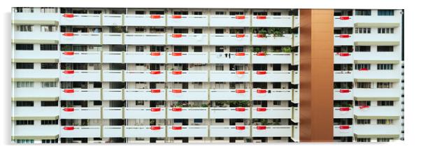 Singapore HDB Flags 2 Acrylic by Sonny Ryse