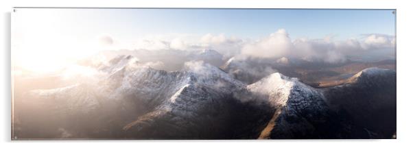 Bla Bheinn Mountain Aerial The Cuillins Isle of Sky Scotland 2 Acrylic by Sonny Ryse
