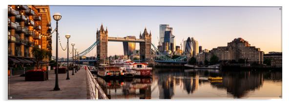 Tower Bridge London Thames River Skyline Acrylic by Sonny Ryse