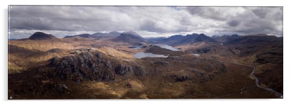 Highlands Scotland Aerial Acrylic by Sonny Ryse