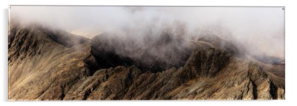 Black Cuillin ridge mountain range Isle of Skye Acrylic by Sonny Ryse