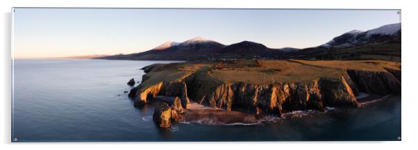 Trefor Sea Stacks llyn Peninsula Wales Acrylic by Sonny Ryse